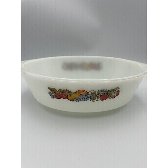 Vtg Anchor Hocking Fire King Fruit Bowl Oven Proof 1 1/2 quart Casserole Dish - Picture 6 of 7